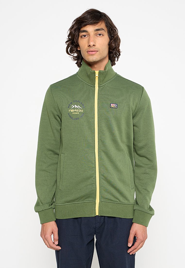 NZA New Zealand Auckland Sweater met rits groen NZA New Zealand Auckland Sweater met rits groen