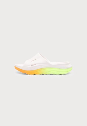 HOKA ORA RECOVERY SLIDE 3 UNISEX - Badesandale - white / neon yuzu