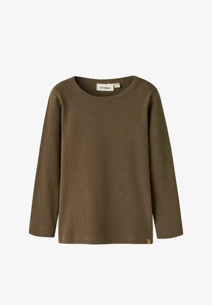 Lil' Atelier, LONG SLEEVED TOP SLIM FIT - Camiseta de manga larga - teak