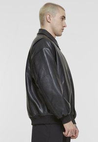 Urban Classics Faux leather jacket - black