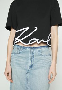 KARL LAGERFELD LOGO - Print T-shirt - black