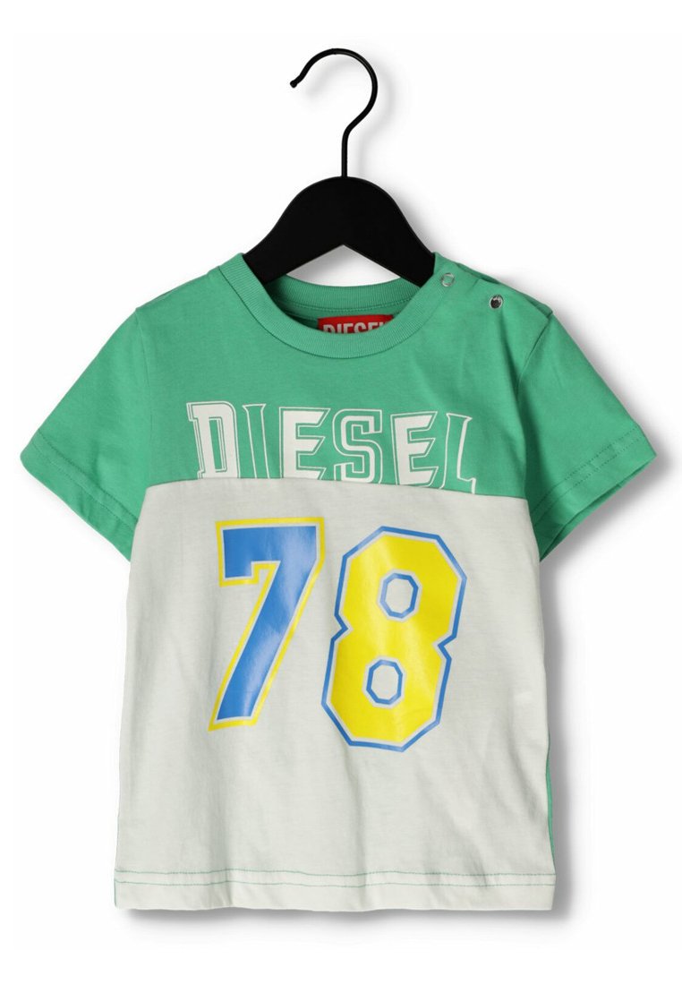 Diesel T-shirt print grijs Diesel T-shirt print grijs
