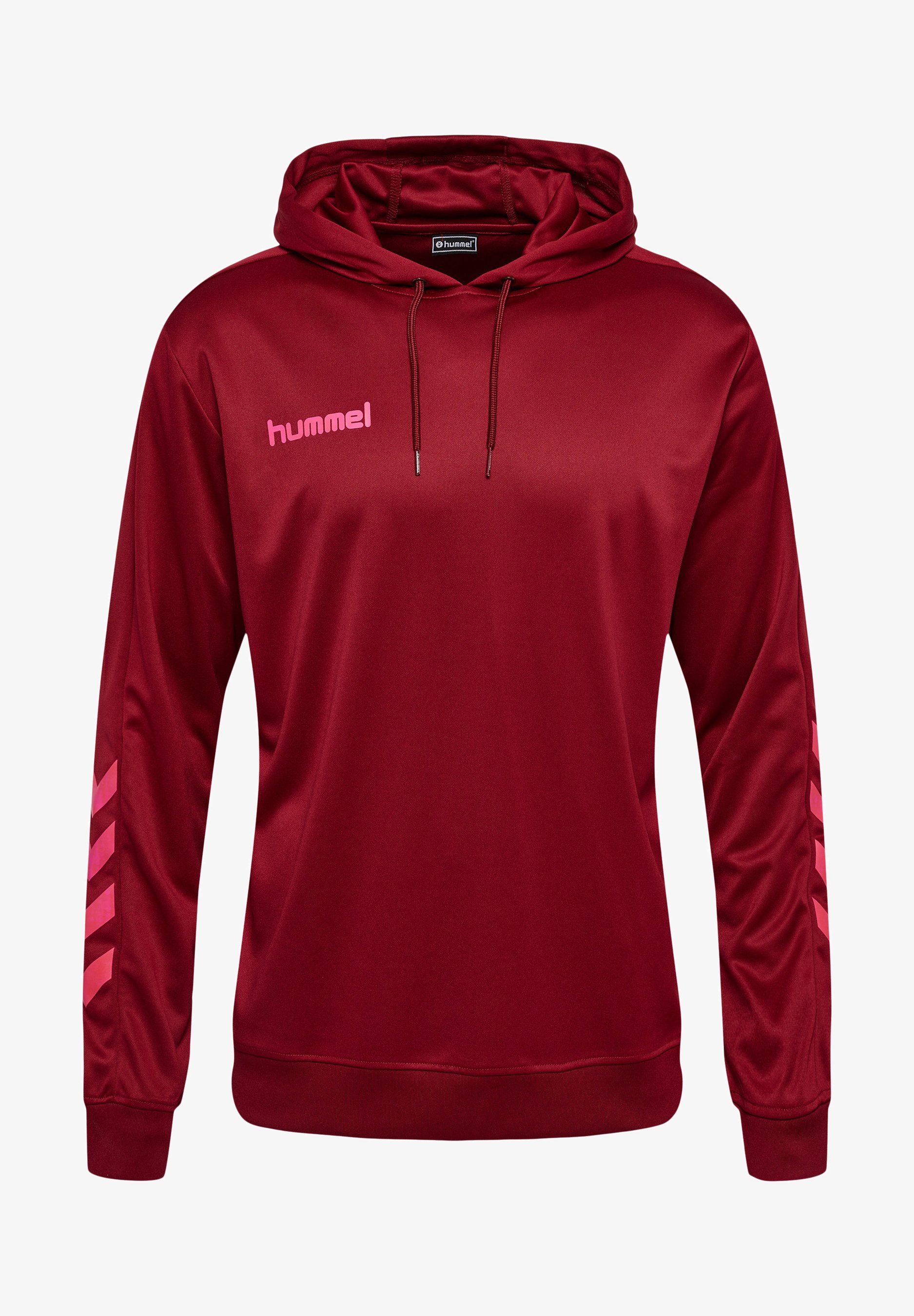 Hummel HMLPROMO POLY HOODIE Felpa con cappuccio biking red