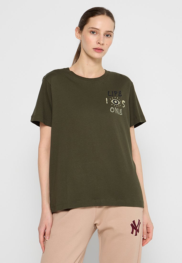 Champion T-shirt basic groen