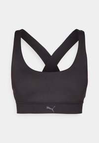 TRAIN MID IMPACT BRA - Sujetadores deportivos con sujeción media - black