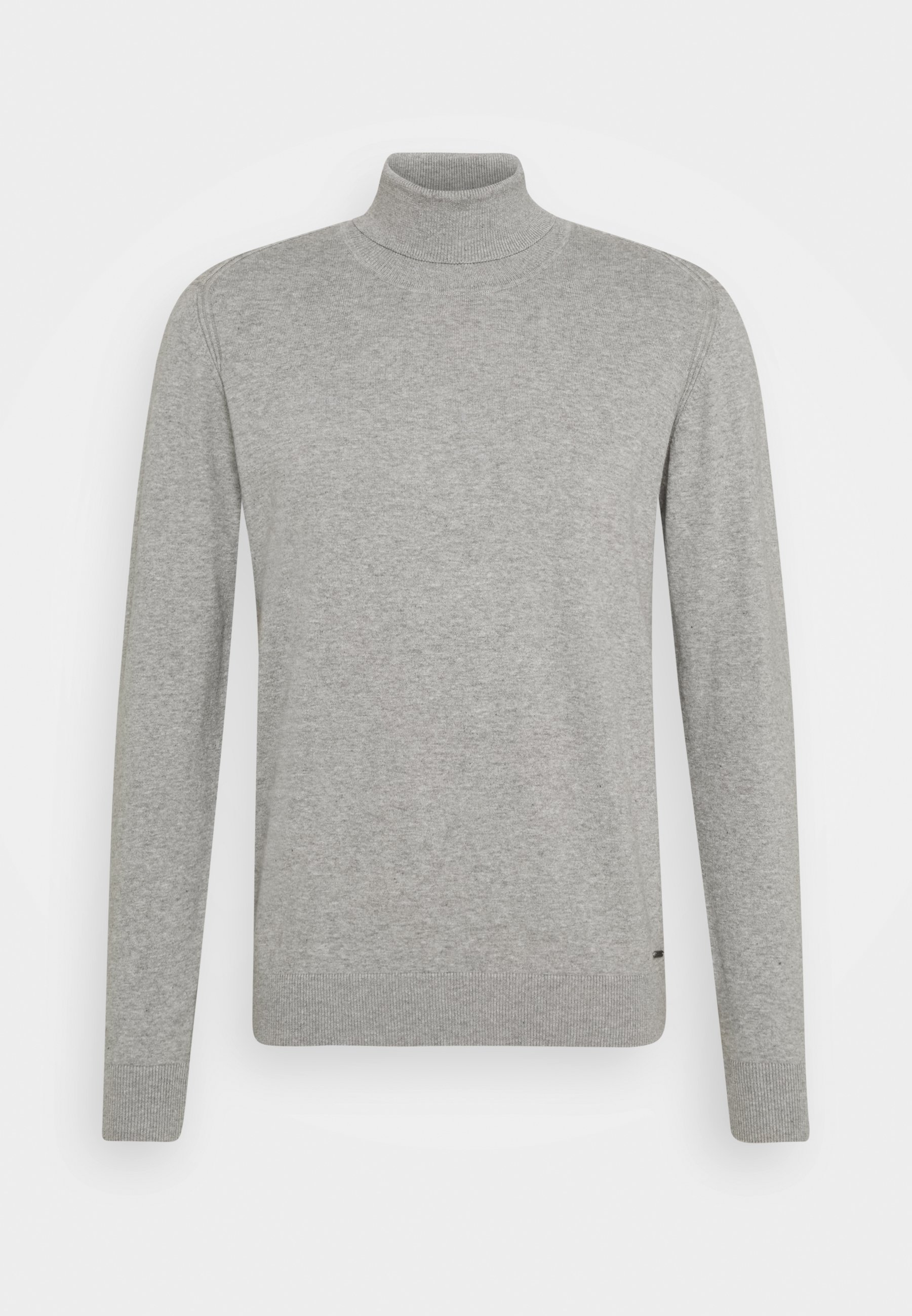 INDICODE JEANS BURNS Strikkegenser mottled light grey INDICODE JEANS BURNS - Strikkegenser - mottled light grey