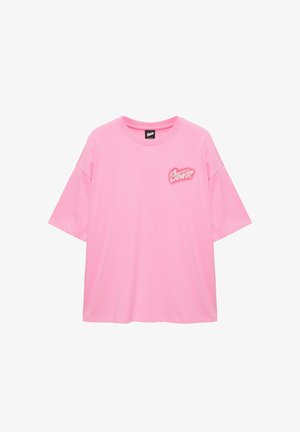 PULL&BEAR, BOXY STWD GRAPHIC - T-SHIRT - T-shirt print - pink