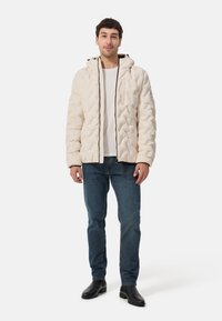 CASH-MERE CASH-MERE PADDED JACKET MIT KAPUZE - Vinterjacka - off white