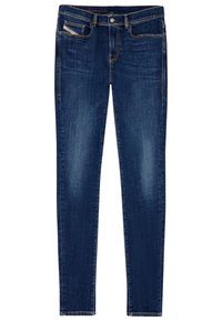 Mörkblå denimjeans med slim fit. Har en klassisk femficksdesign, synlig sömnad och subtila blekta detaljer på benen.