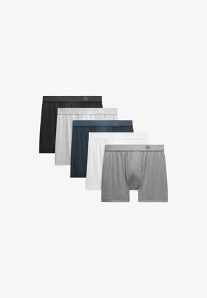AIM Boxer 3 Pack - Kelnaitės - black white true navy heathered silver drop heathered solar grey
