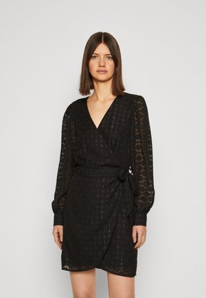 JDY JDYISLA WRAP DRESS - Cocktail φόρεμα / Φόρεμα για πάρτι - black