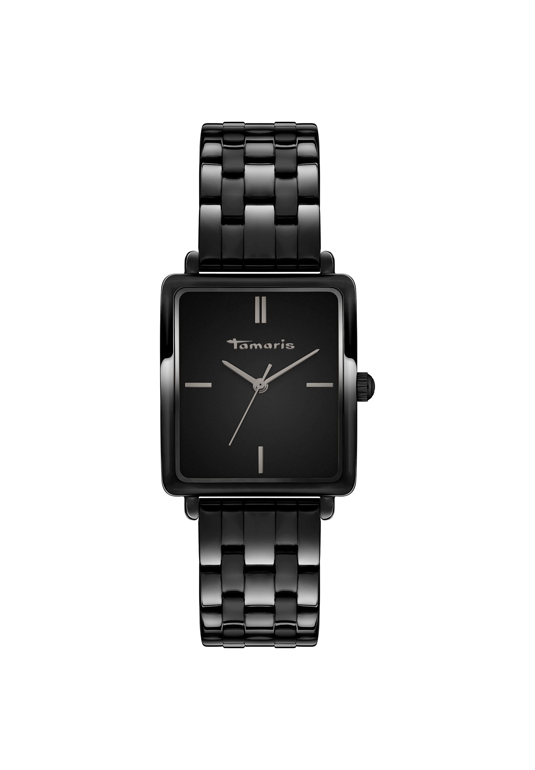 Tamaris Dames Horloge met vierkante kast & stalen of leren band - Eenvoudig horloge voor dames in zilver, goud, roségoud, zwart, blauw, groen, paars en meer