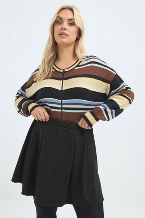 Yours Clothing, PLUS SIZE MINI SKIRTS - Jupe trapèze - black