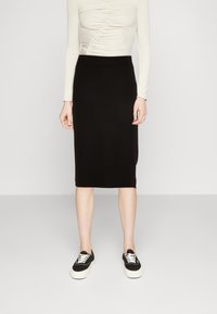VILA VIARMERONE TUBE SKIRT - Pencil skirt - black