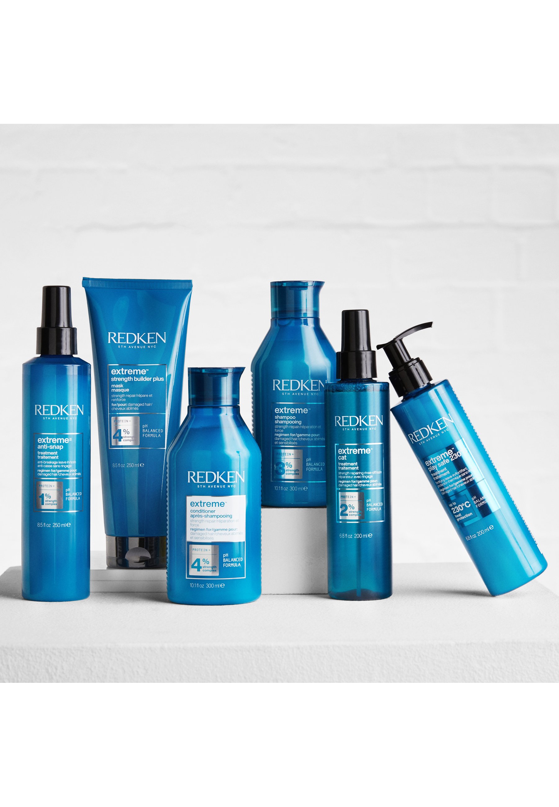 Redken Extreme Haarpflege-Set – Shampoo, Conditioner & Anti-Snap Spray Für Geschädigtes Haar | Mit Proteinen Gegen Haarbruch