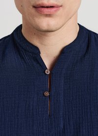 Calliope BOTTONCINI GOFFRATO - T-Shirt basic - blu navy