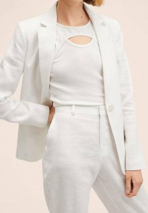 Halflange jas - white