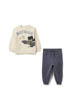 SET WITH BATMAN GRAPHIC - Sudadera - cream white