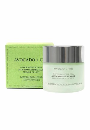 AVOCADO + CBD | 8-HOUR MOISTURE FILL AVOCADO SLEEPING MASK 50ML - Face mask - transparent