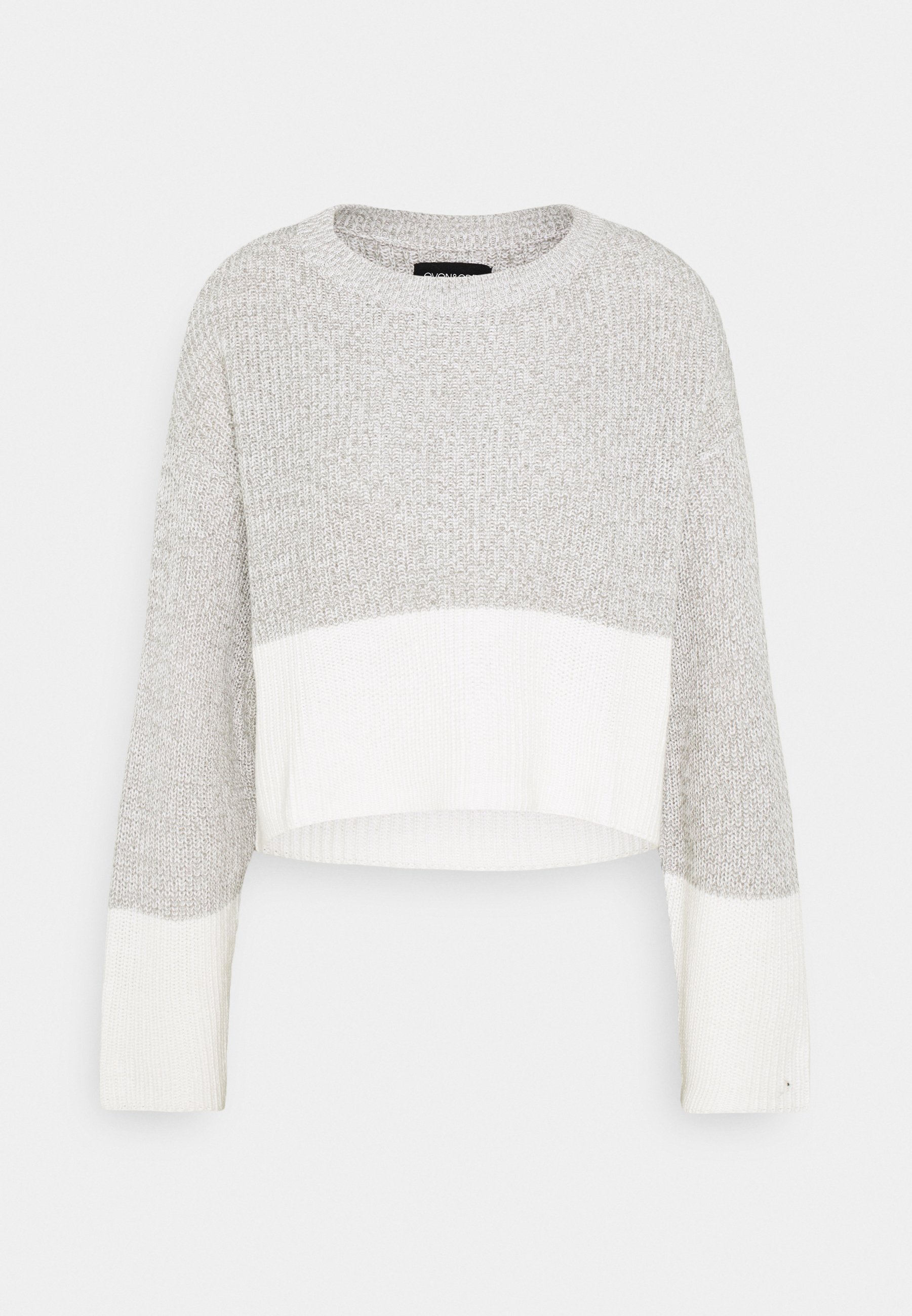 Even&Odd Strikkegenser greywhite Zalando.no Even&Odd Strikkegenser greywhite Zalando.no