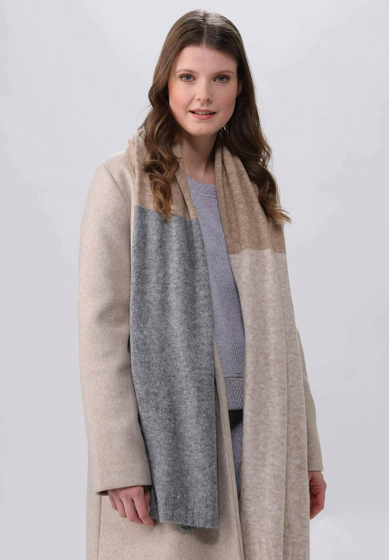 FRAAS BLOCK STRIPES - Schal - grey