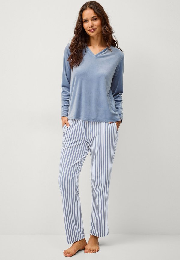 SET - Nachtwäsche Set - blau