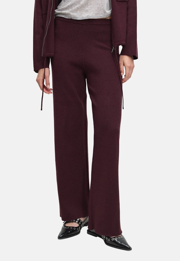 Trousers - burgundy