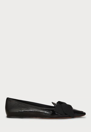 Polo Ralph Lauren PATENT LEATHER LOAFER - Balerinke - black