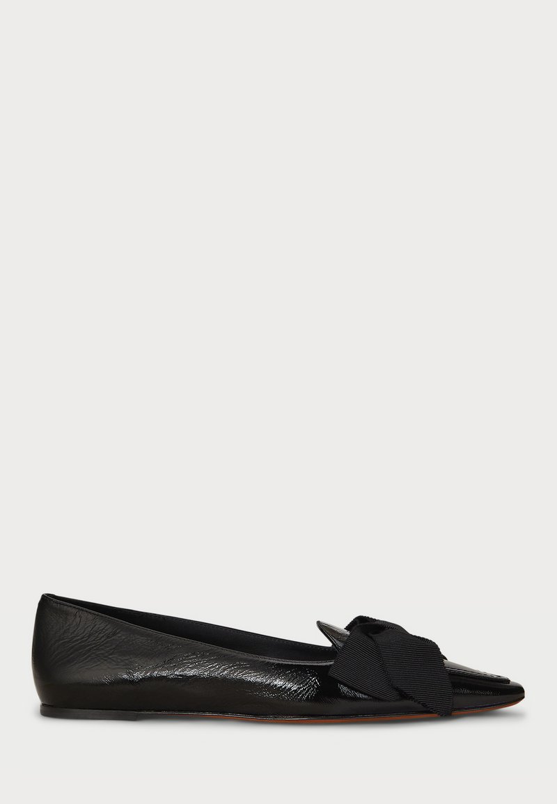 Polo Ralph Lauren PATENT LEATHER LOAFER - Balerinke - black