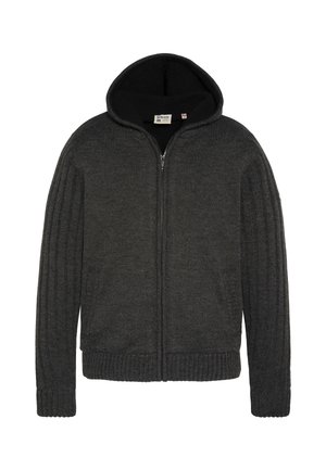 BIG SWEATER - Strickjacke - anthracite
