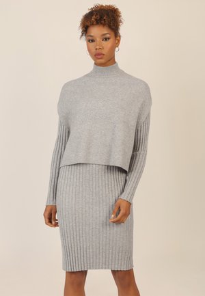 Apart SET - T-Shirt basic - graumeliert