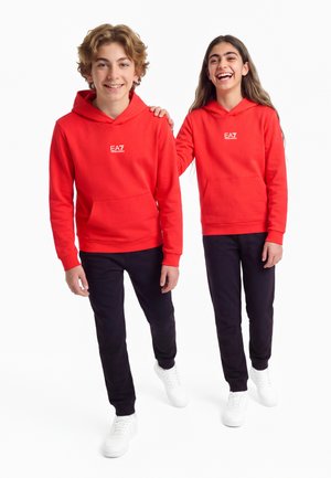 EA7 Emporio Armani, UNISEX - Суитшърт с качулка - poppy red