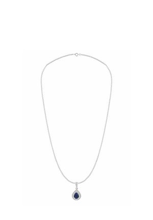 DIAMOND AND CREATED SAPPHIRE - Halskette - white gold-coloured