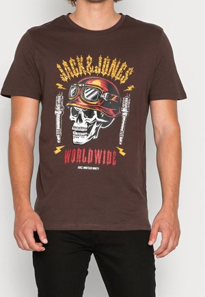 T-Shirt print - dark brown