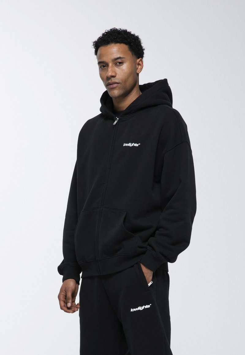 LOW LIGHTS STUDIOS® ZIPPER EMBROIDERY UNISEX Zipup sweatshirt