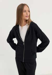 Even&Odd - Zip-up sweatshirt - black Thumbnail Image 1