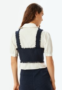 Koton CROP - Blouse - dark blue