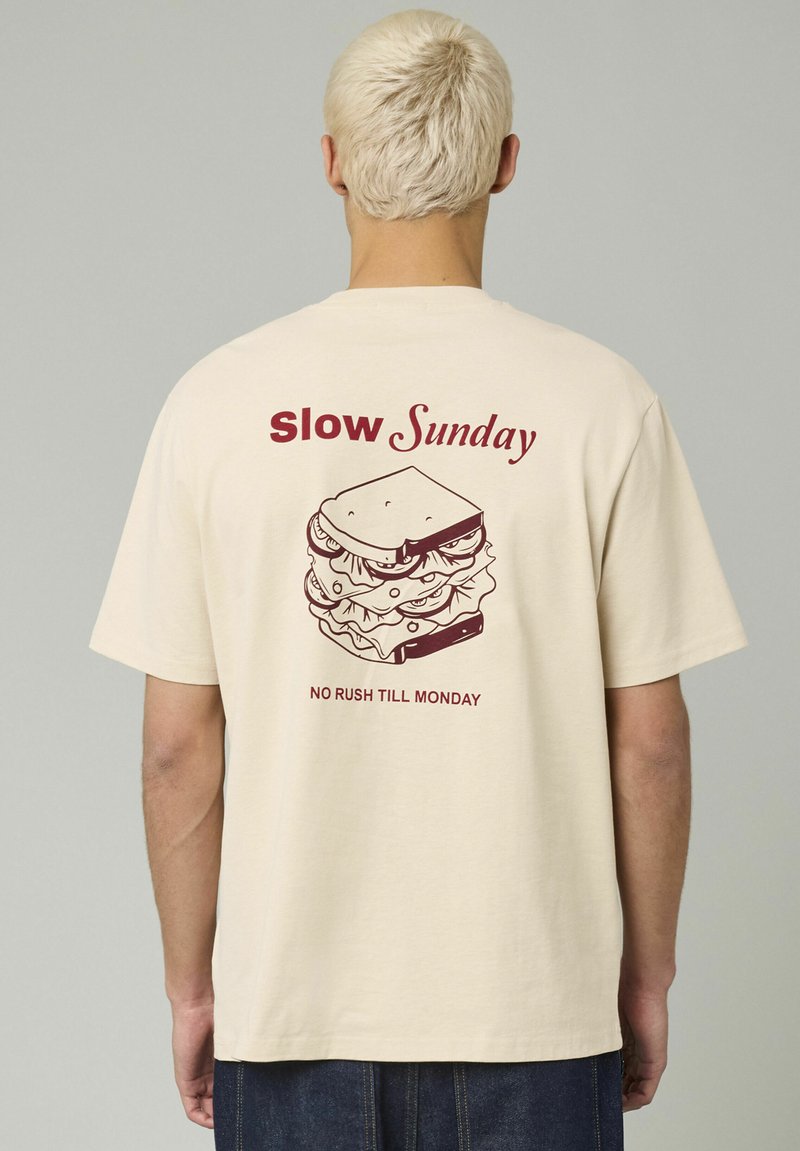 BZB T-shirt imprimé - blanc cassé