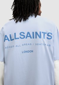 AllSaints ACCESS CREW - Apdrukāts T-krekls - bethel blue