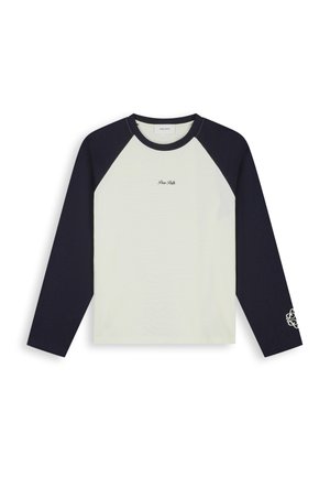 Pure Path, REGULAR FIT CREWNECK LS T-SHIRTS - Longsleeve - ecru