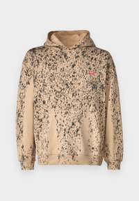 Diesel UNISEX - Mikina s kapucňou - beige/black
