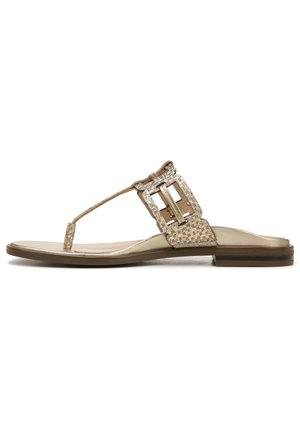 ALVANA - Zehentrenner - gold geo leather