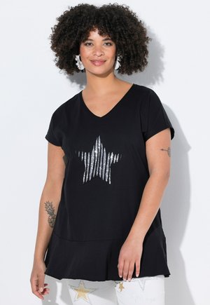 PAILLETTEN-STERN VOLANT - Print T-shirt - black