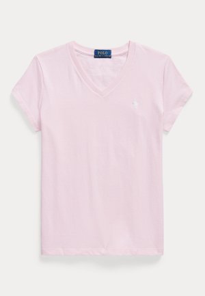 Polo Ralph Lauren, COTTON JERSEY V NECK TEE 7-14Y - Βασικό μπλουζάκι - hint of pink