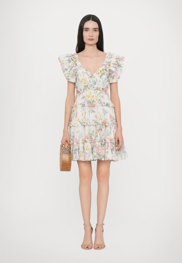 PARADISE GARDEN BACKLESS MINI DRESS - Day dress - moonshine2