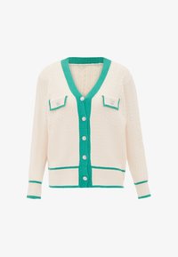 Neselectat, wollweiss/grün