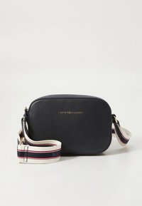 Tommy Hilfiger LOGOTAPE CAMERA BAG - Umhängetasche - space blue corp