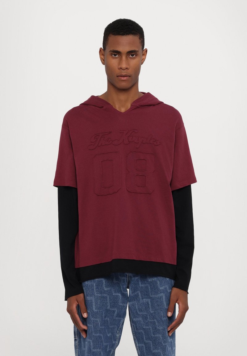 The Kooples Majica z dolgimi rokavi - burgundy