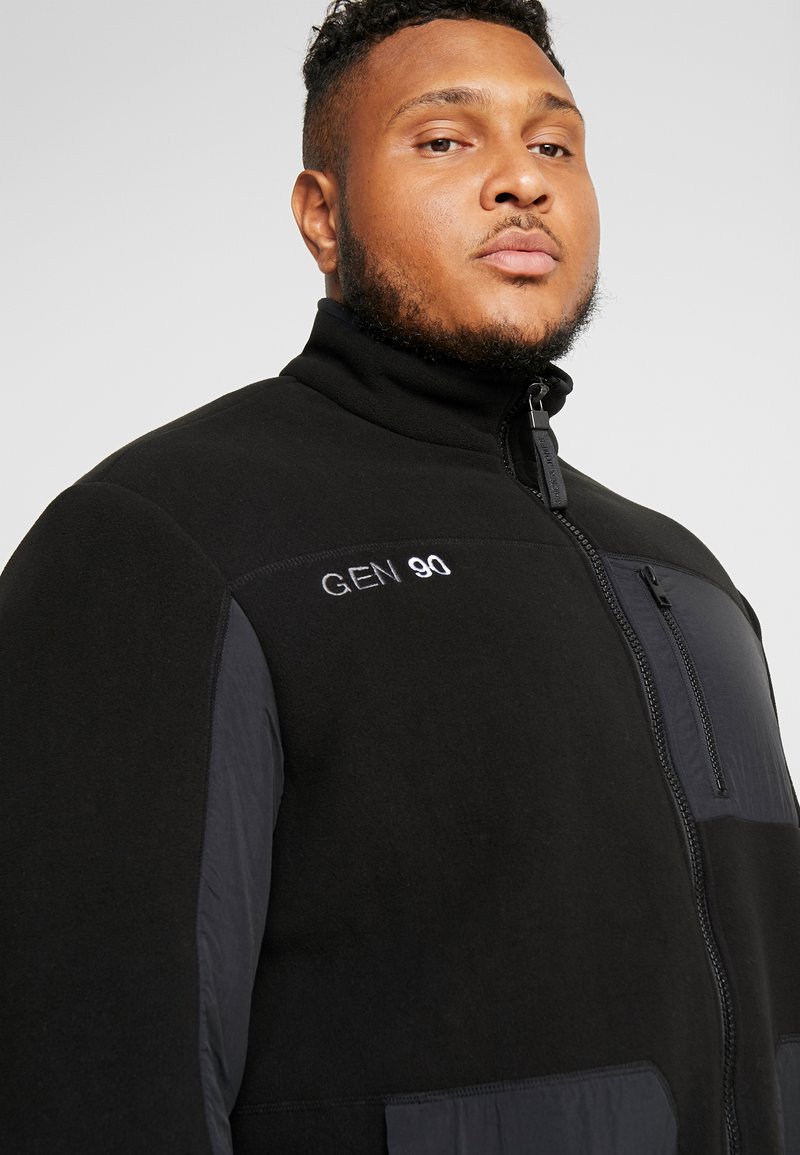 Jack Jones Jcodrum Jacket Fleecejacke Black Schwarz Zalando De