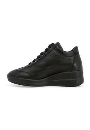 Stringate sportive - nero nappa